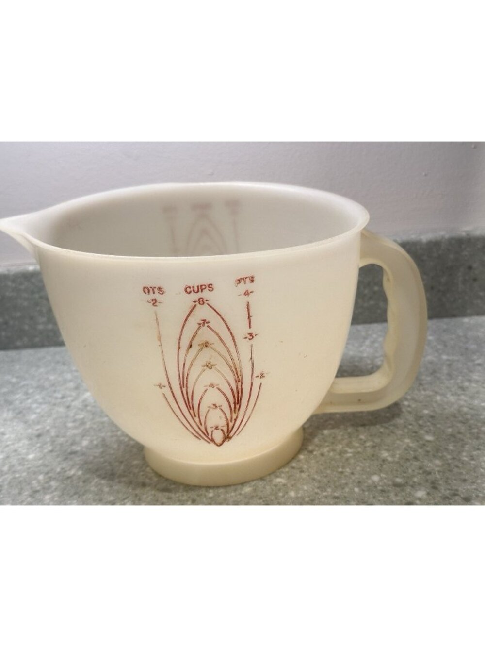 Tupperware Mix N Store 8 Cup Measuring Pitcher Batter Bowl 500 No Lid Vtg 70s